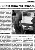 40jähriges Jubiläum - Veröffentlichung der Frankfurter Rundschau, 03.04.13